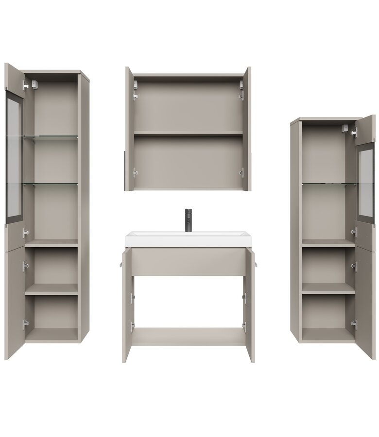 Badkamermeubel Mirano 60cm complete set - beige