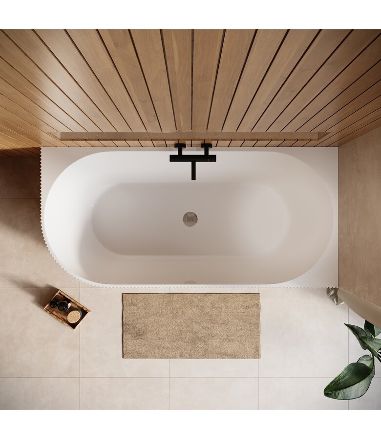 Hoekbad Havana 170 x 80 x 58 cm - wit  - links