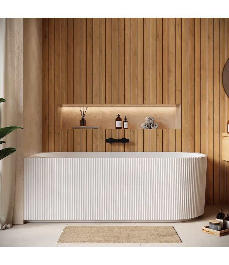 Hoekbad Havana 170 x 80 x 58 cm - wit  - rechts