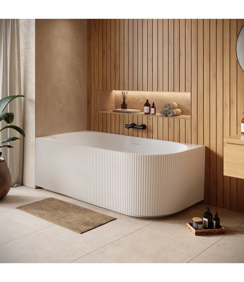 Hoekbad Havana 170 x 80 x 58 cm - wit  - rechts