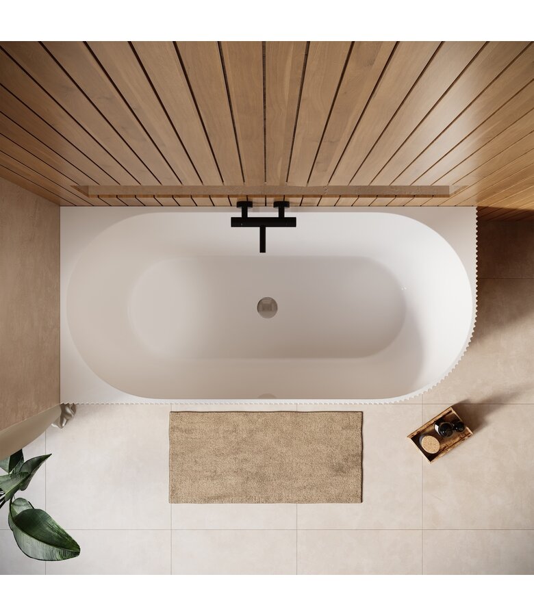 Hoekbad Havana 170 x 80 x 58 cm - wit  - rechts