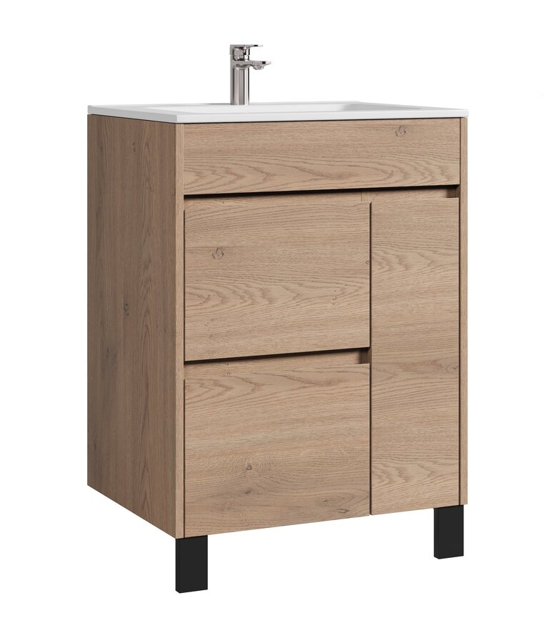 Badkamermeubel Salzburg 60cm - kastanje eiken