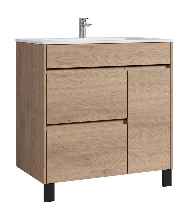 Badkamermeubel Salzburg 80cm - kastanje eiken