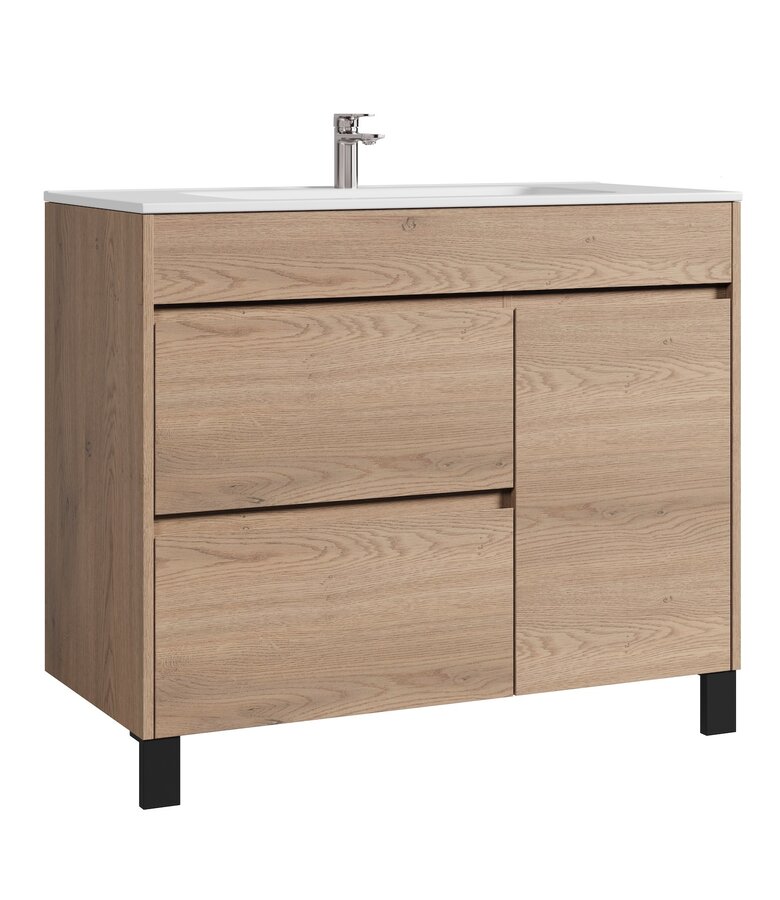 Badkamermeubel Salzburg 100cm - kastanje eiken