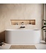 Half vrijstaand ligbad Havana 170 x 80 x 58 cm - wit