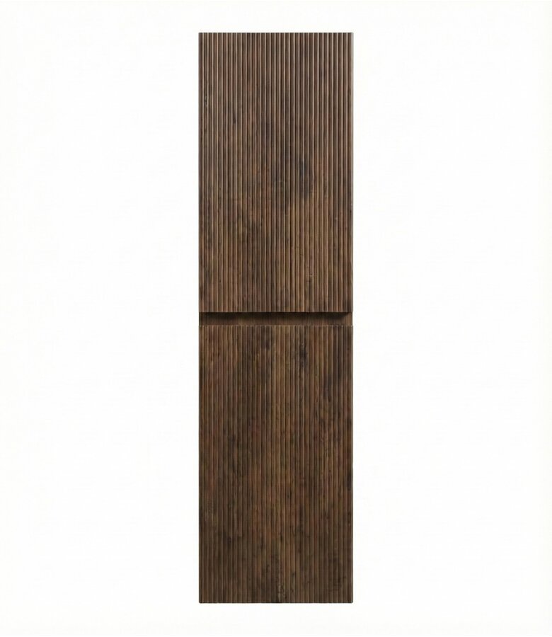 Badkamerkast Thermis 40 x 30 x 150 cm - walnoot bruin