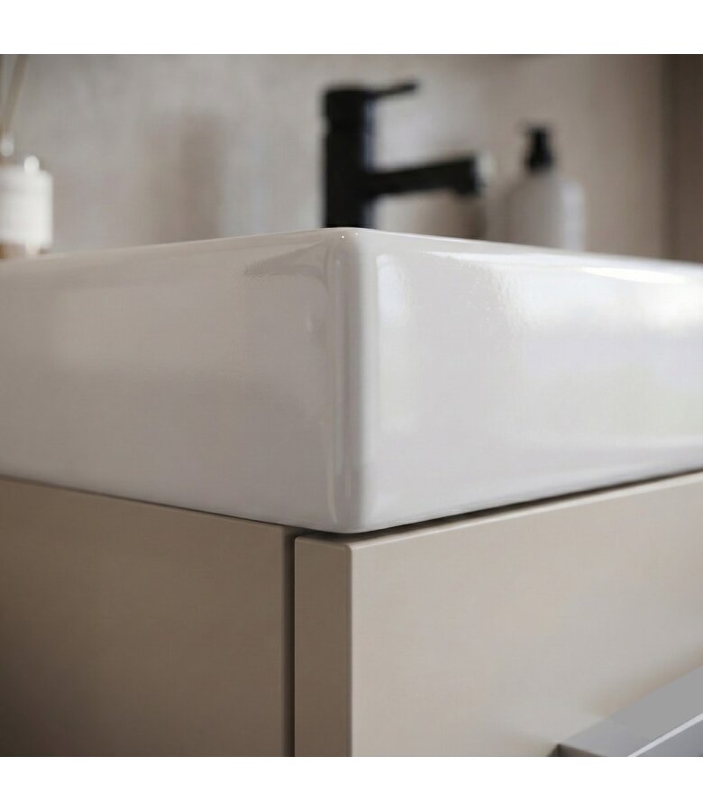 Badkamermeubel Mirano 60cm complete set - beige