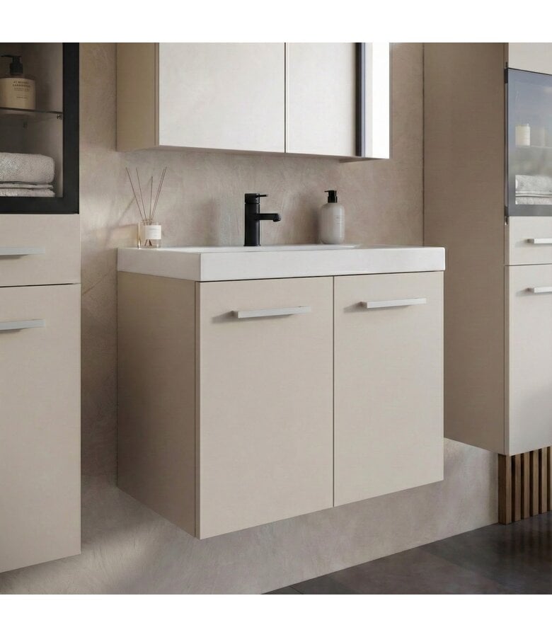 Badkamermeubel Mirano 60cm complete set - beige