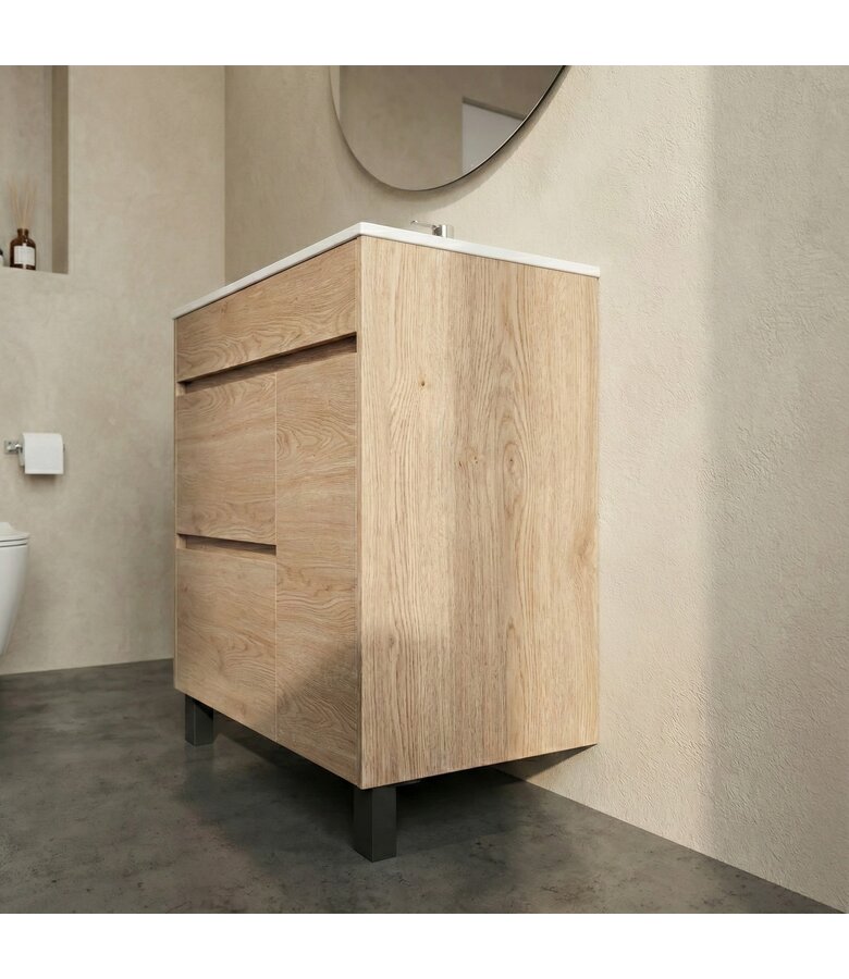 Badkamermeubel Salzburg 60cm - kastanje eiken