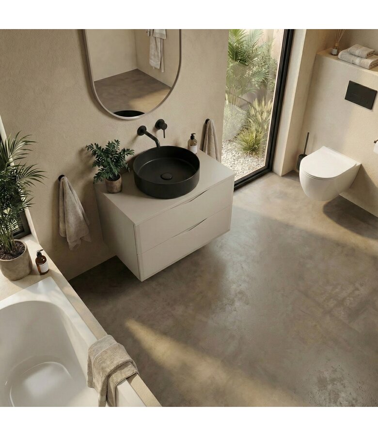 Wastafelkast Duro 80 x 46 x 52 cm - beige