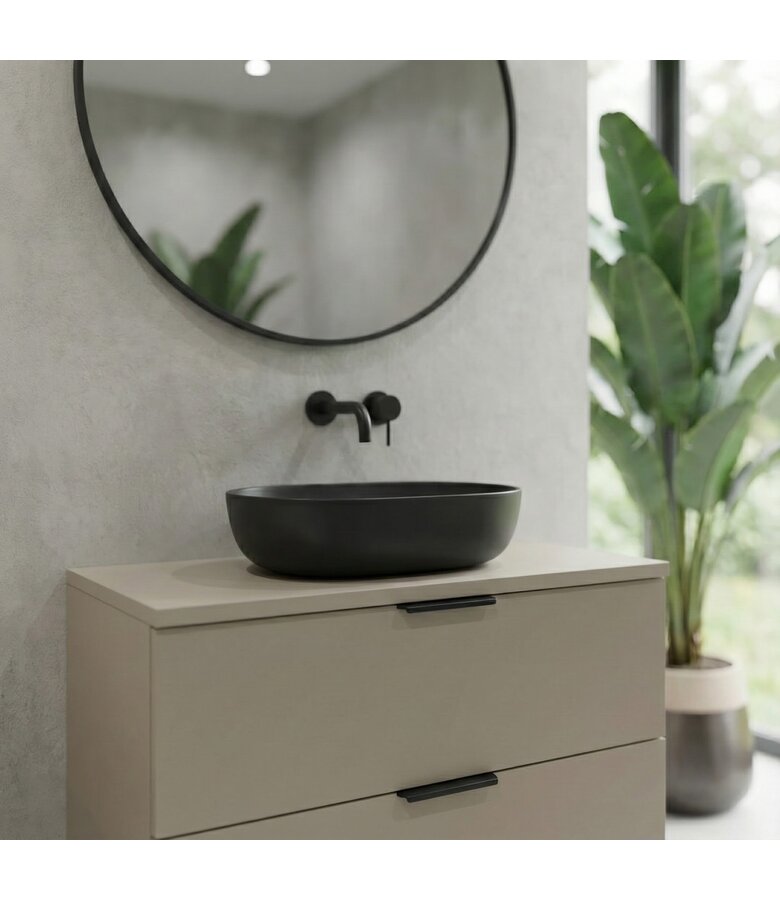 Wastafelkast Pyra 80 x 46 x 52 cm - beige