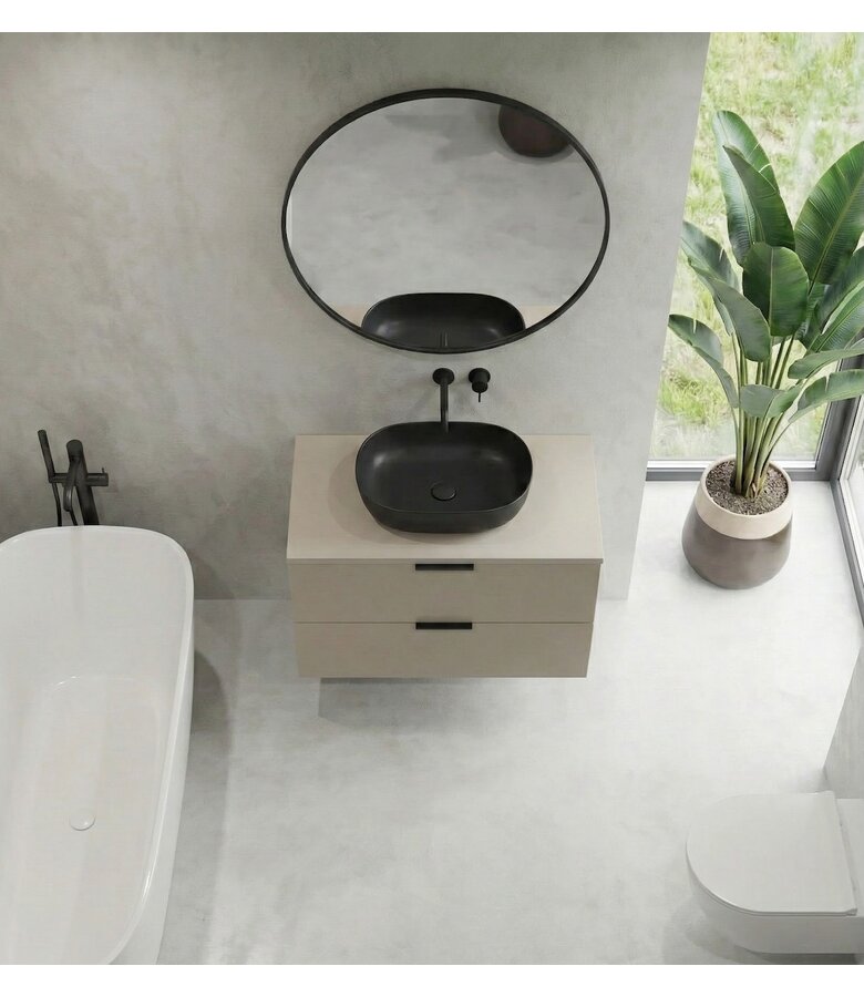 Wastafelkast Pyra 80 x 46 x 52 cm - beige