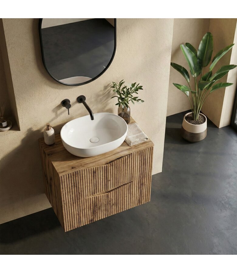 Wastafelkast Calen 60 x 46 x 52 cm - eiken