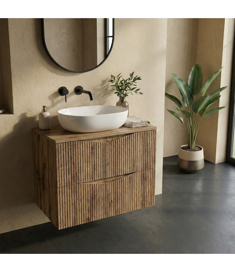 Wastafelkast Calen 60 x 46 x 52 cm - eiken