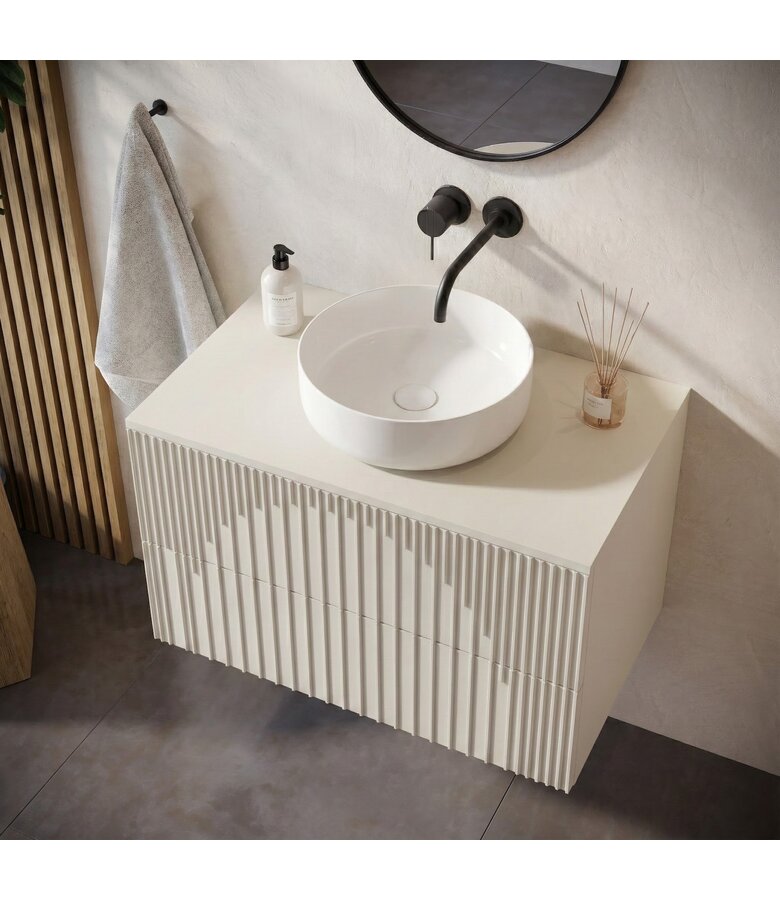 Wastafelkast Ancon - 80 x 46 x 46 cm - beige