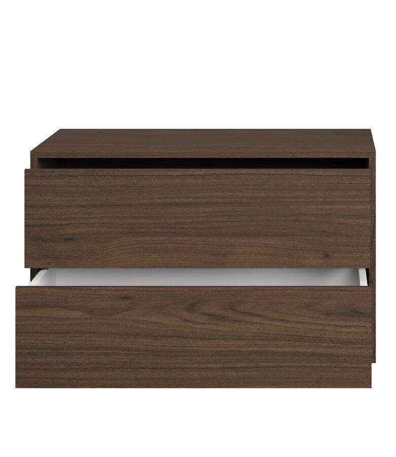 Wastafelkast Mali - 80 x 46 x 49 cm - walnoot bruin