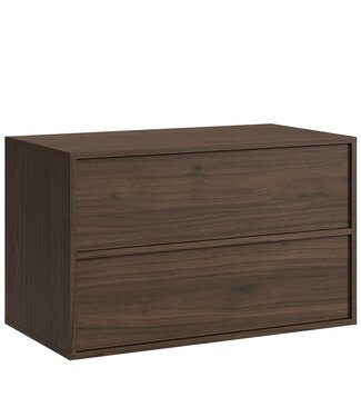 Wastafelkast Mali - 80 x 46 x 54 cm - walnoot bruin