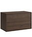 Wastafelkast Mali - 80 x 46 x 54 cm - walnoot bruin
