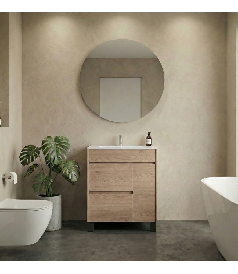 Badkamermeubel Salzburg 60cm - kastanje eiken