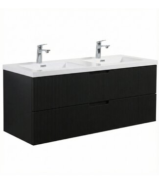 Badkamermeubel Thermis 120cm - mat zwart