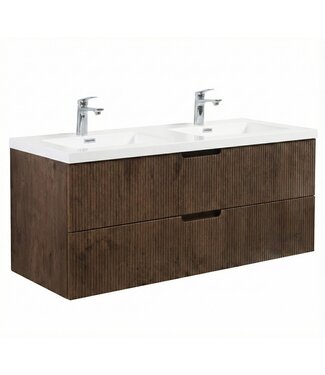 Badkamermeubel Thermis 120cm - walnoot bruin