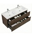 Badkamermeubel Thermis 120cm - walnoot bruin