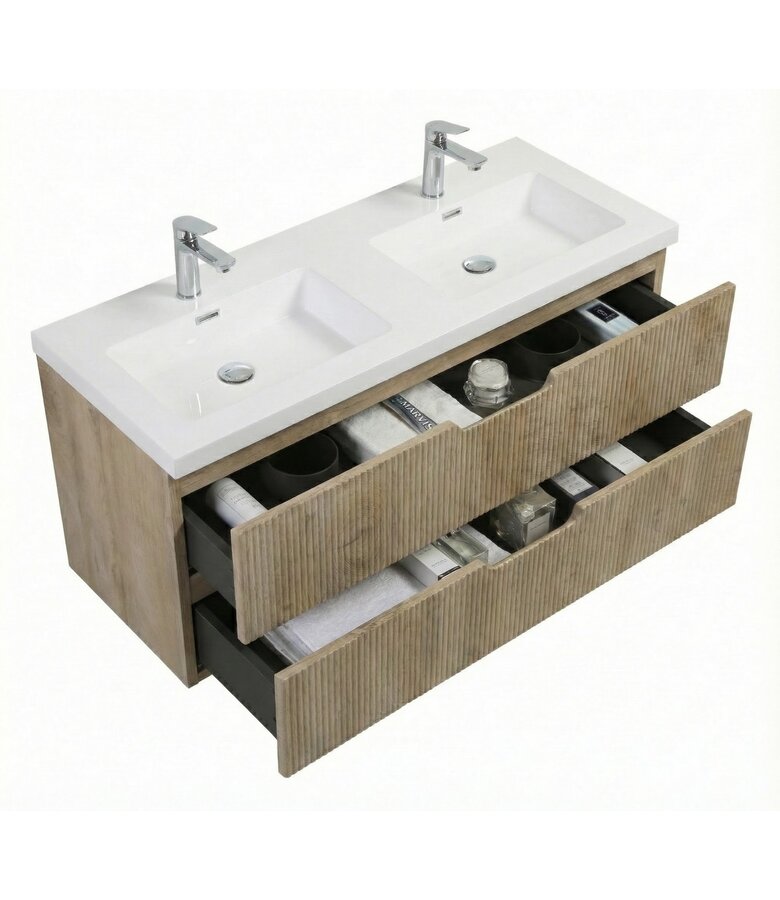 Badkamermeubel Thermis 120cm - licht eiken