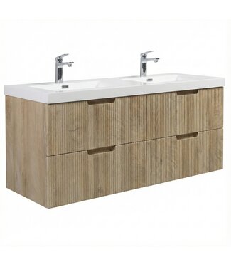 Badkamermeubel Thermis 140cm - licht eiken