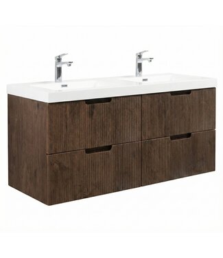 Badkamermeubel Thermis 140cm - walnoot bruin