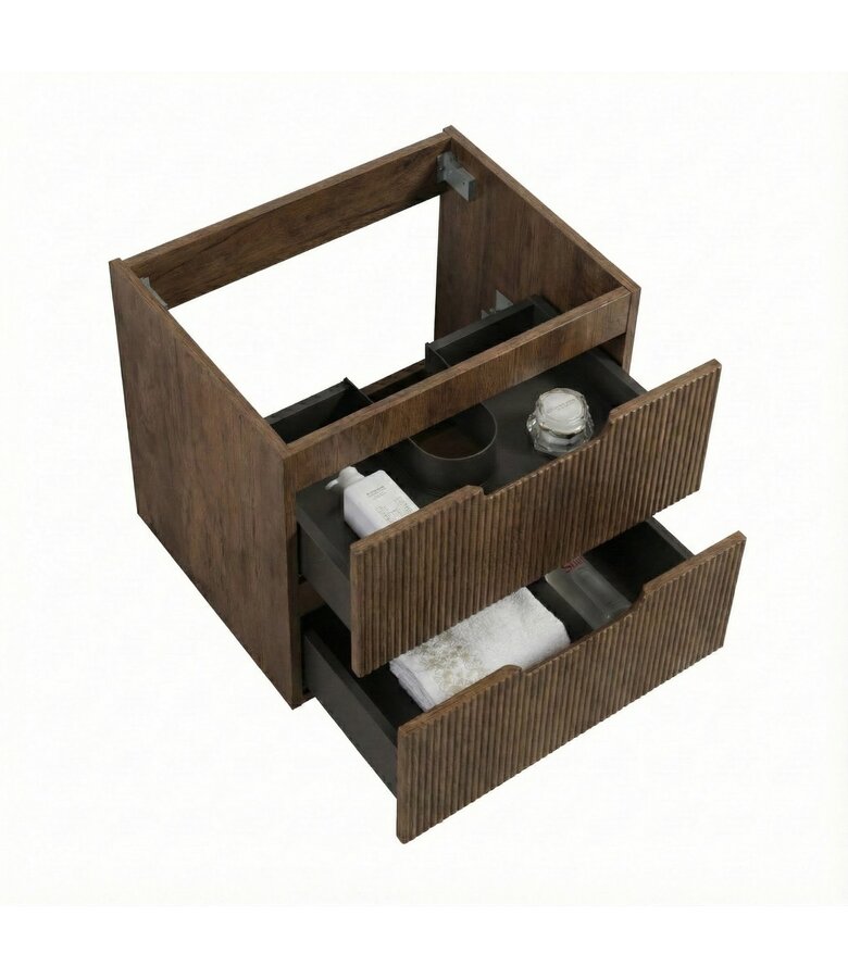 Wastafelkast Thermis 60 x 48 x 50 cm - walnoot bruin