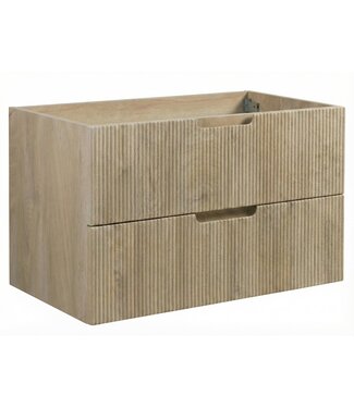 Wastafelkast Thermis 80cm - licht eiken