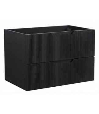 Wastafelkast Thermis 80 x 48 x 50 cm - mat zwart