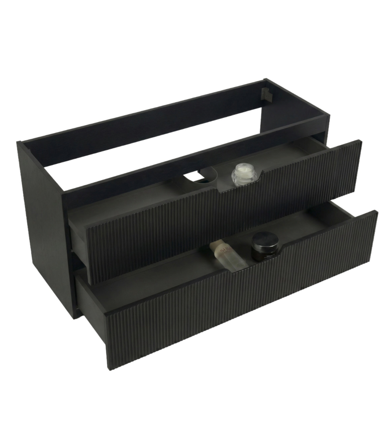 Wastafelkast Thermis 100cm - mat zwart