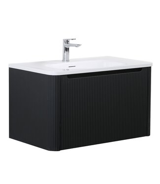 Badkamermeubel Tundra 80cm - mat zwart