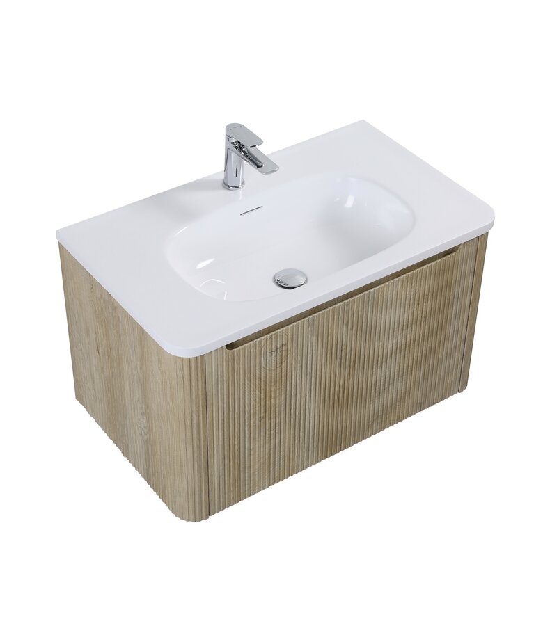 Badkamermeubel Tundra 80cm - licht eiken