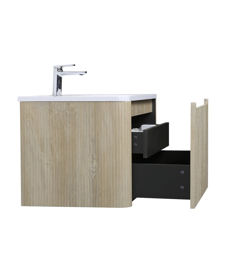 Badkamermeubel Tundra 80cm - licht eiken