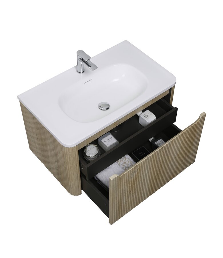 Badkamermeubel Tundra 80cm - licht eiken