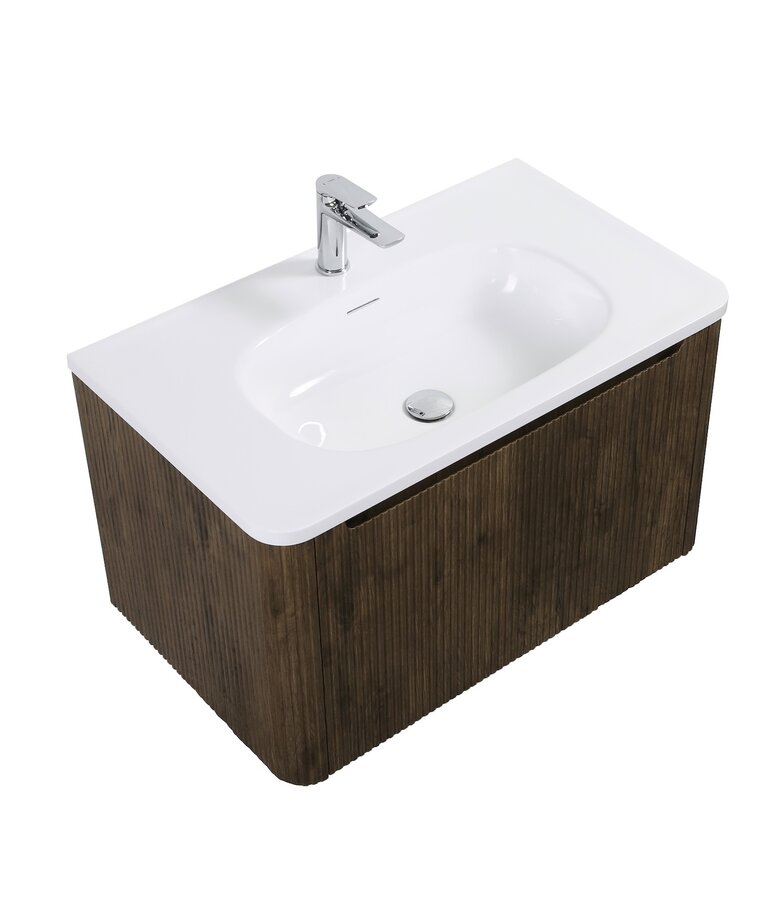 Badkamermeubel Tundra 80cm - walnoot bruin