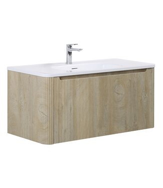 Badkamermeubel Tundra 100cm - licht eiken