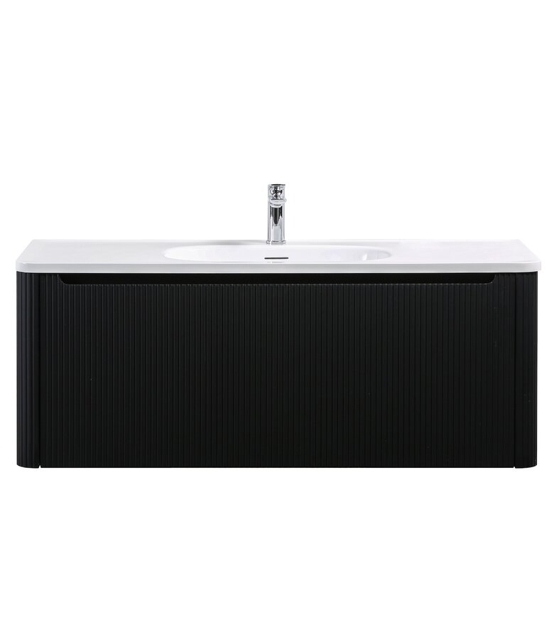 Badkamermeubel Tundra 120cm - mat zwart