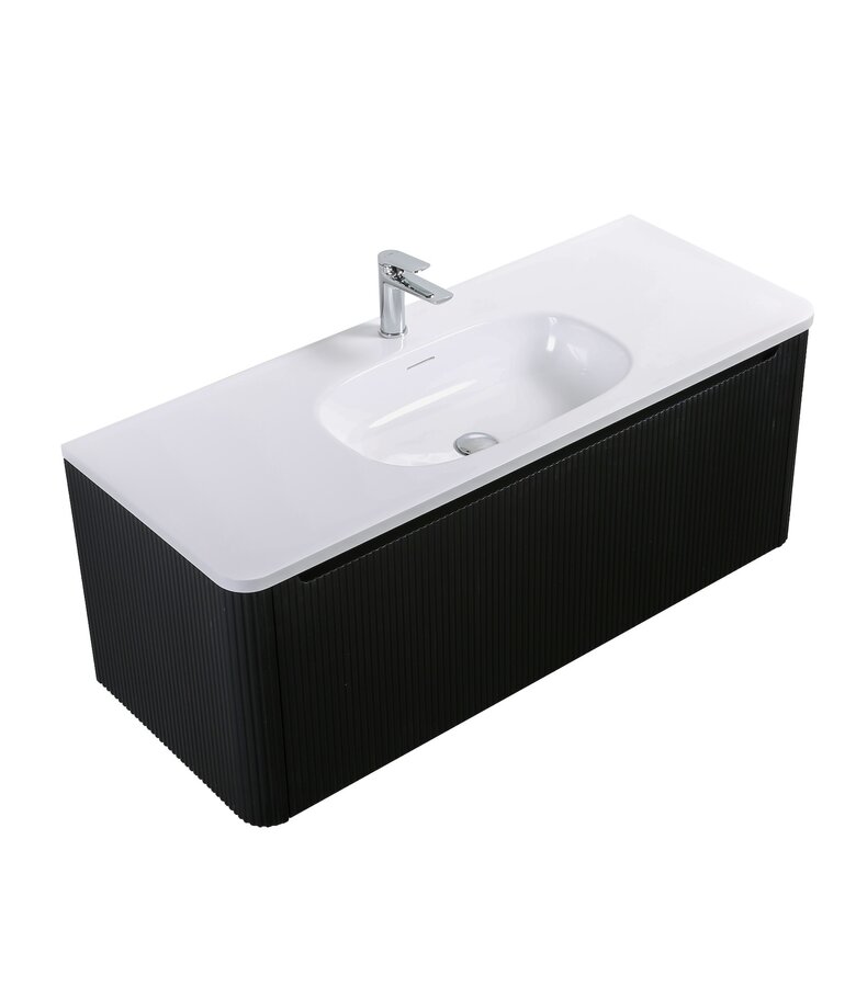 Badkamermeubel Tundra 120cm - mat zwart