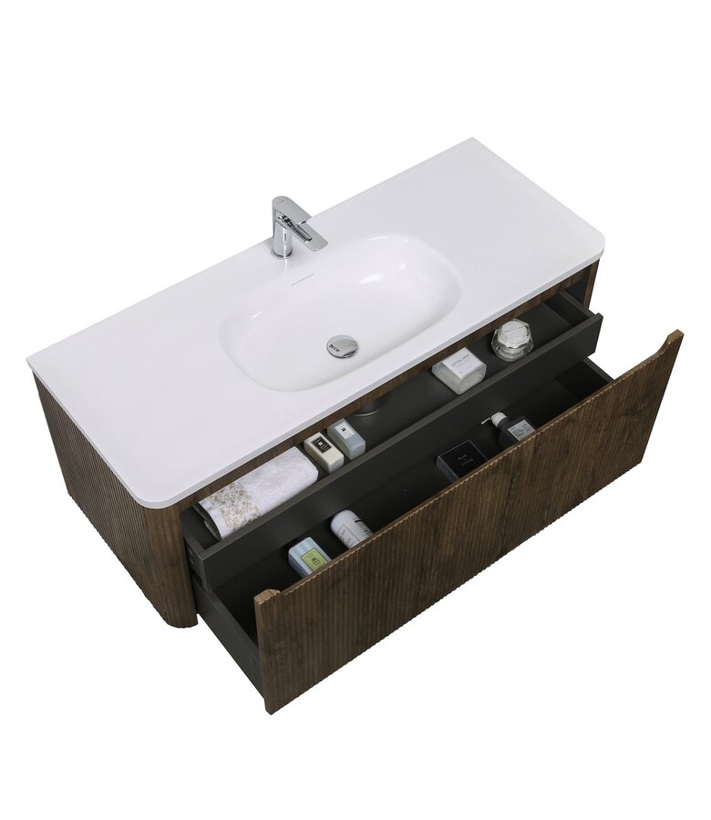 Badkamermeubel Tundra 120cm - walnoot bruin