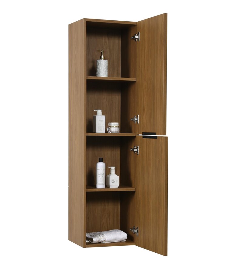 Badkamermeubel Luxor 60 cm met kolomkast - walnoot