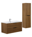 Badkamermeubel Luxor 100 cm met kolomkast - walnoot