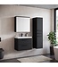 Badkamermeubel Florence 60cm complete set met spiegelkast - mat zwart