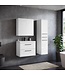 Badkamerkast Florence 30 x 35 x 130 cm - hoogglans wit