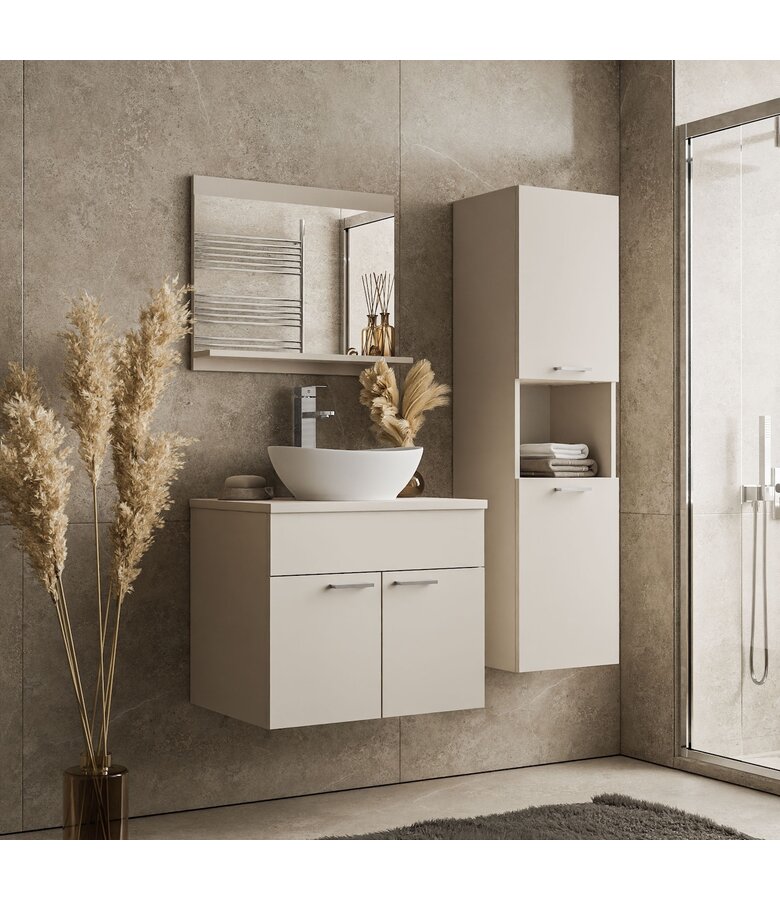 Wastafelkast Colorado 60 x 46 x 52 cm - beige