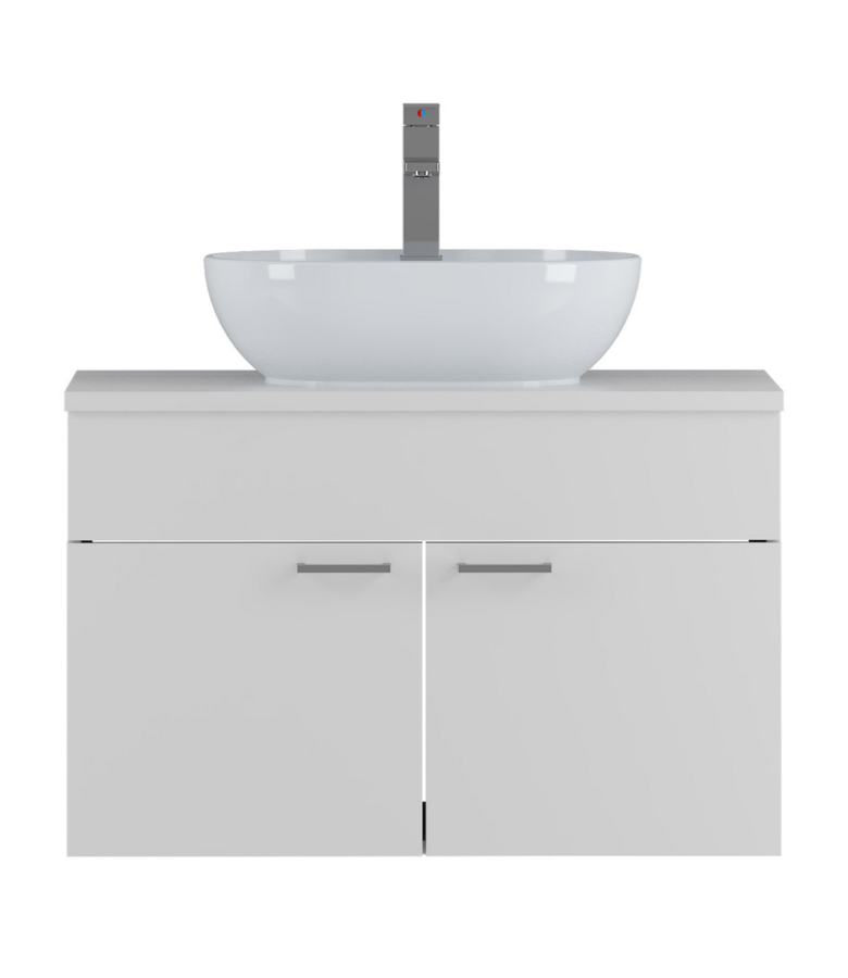 Wastafelkast Colorado 80 x 46 x 52 cm - mat wit