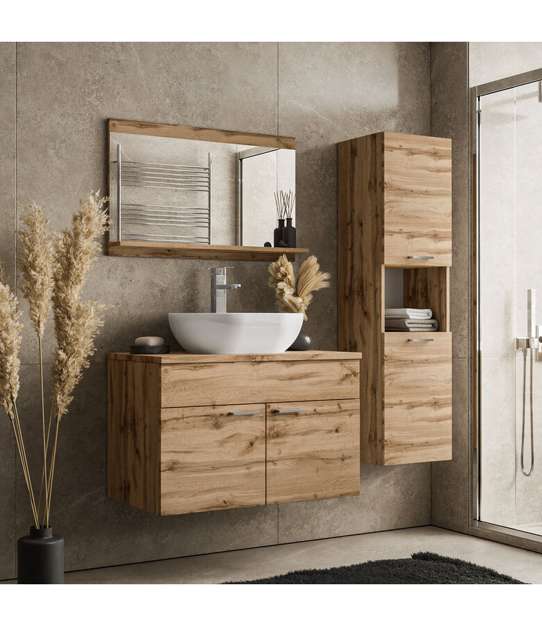 Wastafelkast Colorado 80 x 46 x 52 cm - eiken