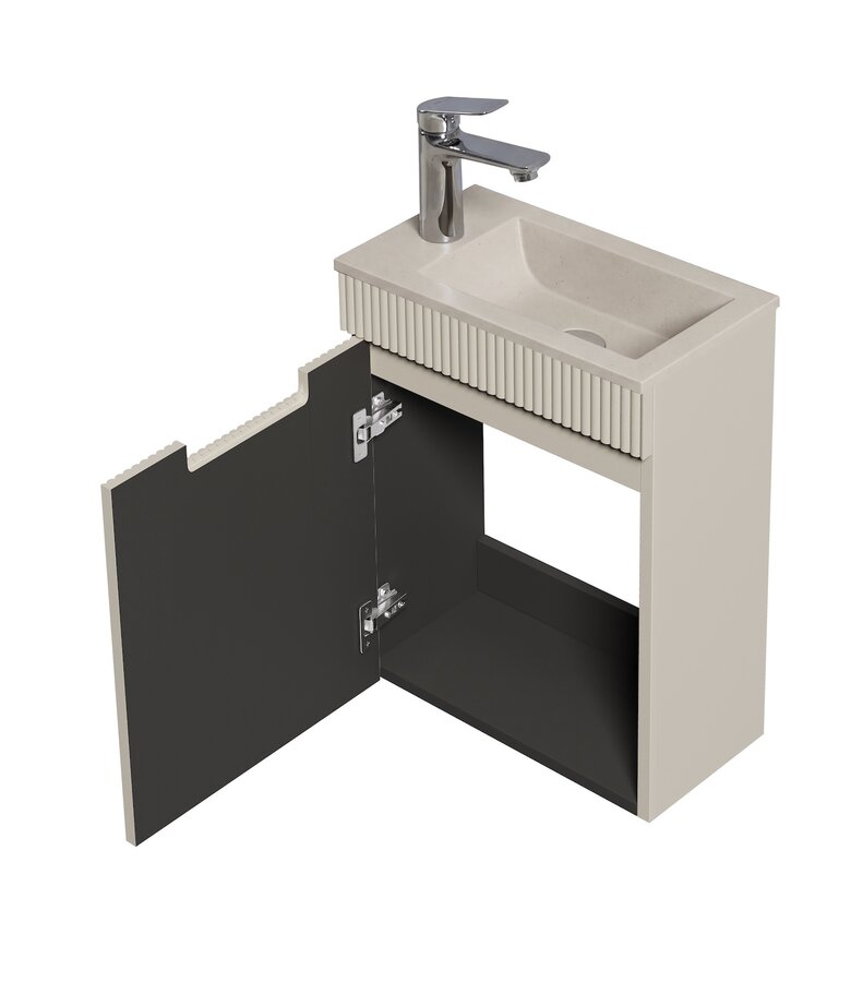 Toiletmeubel Thermis 40cm - beige - beige wastafel